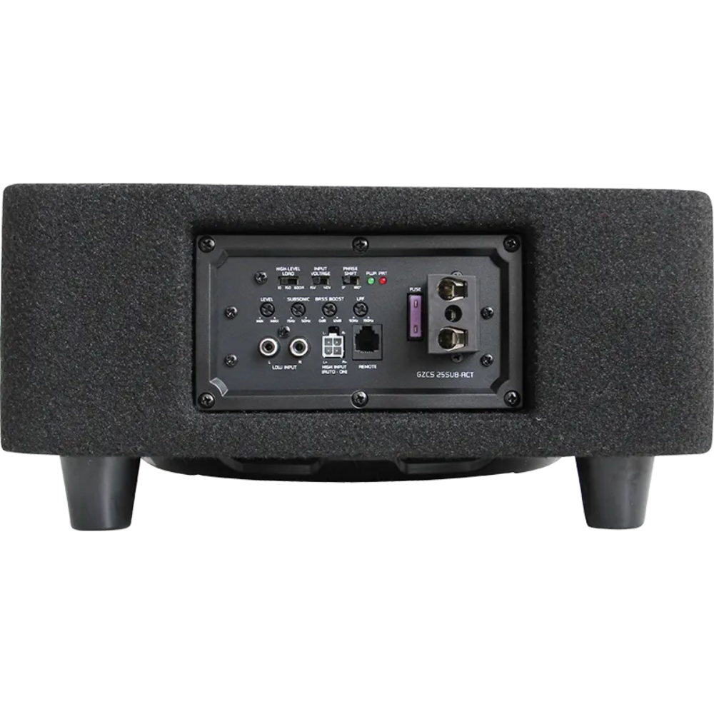 Ground Zero GZCS 25SUB ACT, 10″ aktyvus žemų dažnių garsiakalbis, 320W RMS