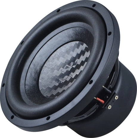 Ground Zero GZUW 10CF, 25 cm žemų dažnių garsiakalbis, 450 W - Šoninis vaizdas su jungtimis