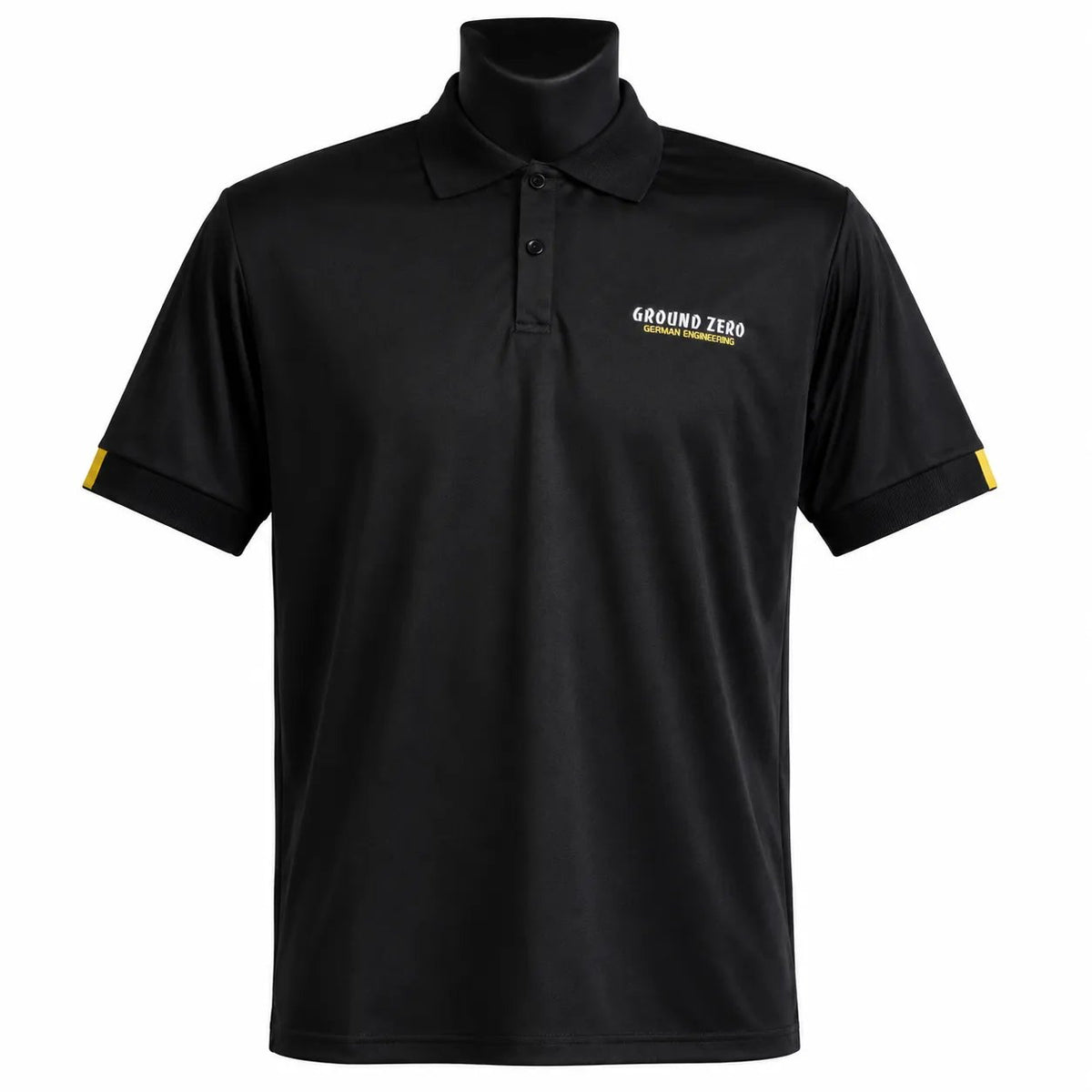 Ground Zero black polo shirt with GZ logo S