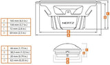 Hertz Dieci DPK 165.3, 16.5 cm, komponentiniai garsiakalbiai, 80 W RMS