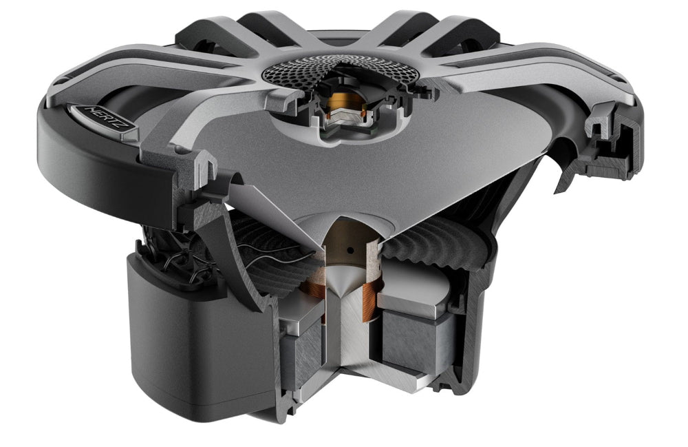 Hertz HMX 7.7 S-LD-SW.2, Marine koaksialiniai garsiakalbiai, 19.6 cm, 100W RMS