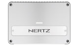 Hertz Venezia V4C, 4-rių kanalų Marine garso stiprintuvas - Šoninis vaizdas su jungtimis ir indikatoriumi