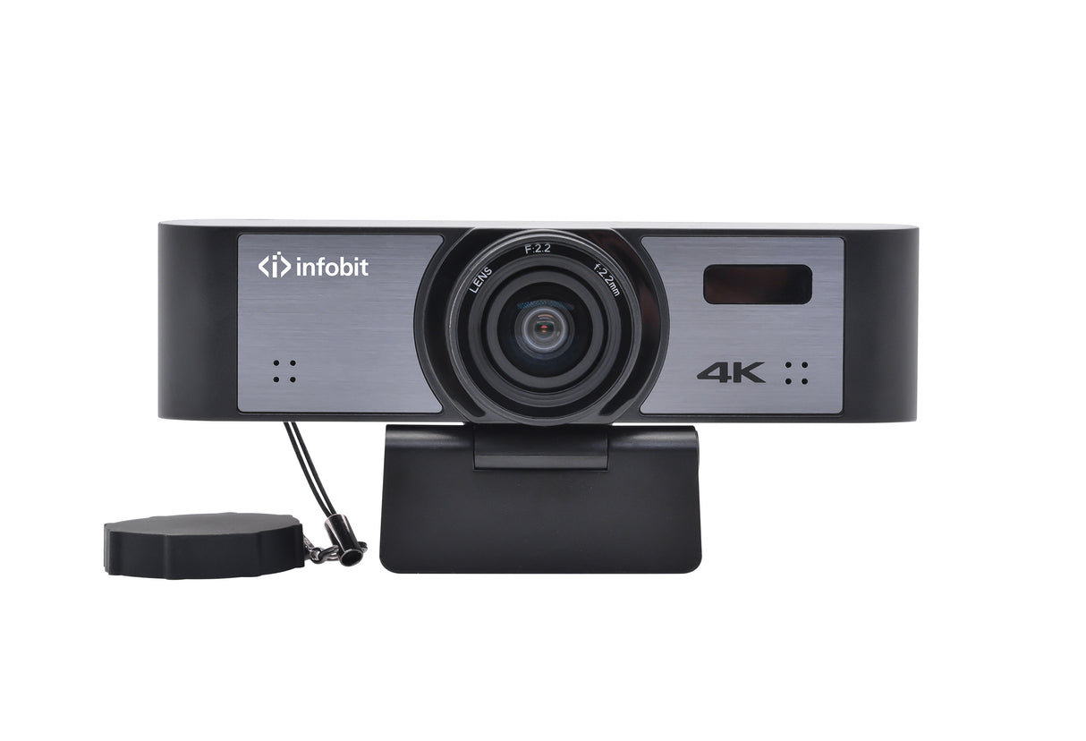 iCam 50 4K konferencijų kamera su 110° FOV, ePTZ, beamforming mikrofonu ir automatinio kadro nustatymu.