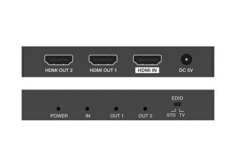 iSwitch 102 4K60 1x2 HDMI splitter, smart EDID