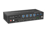 iSwitch 401MVK 4K60 4x1 KVM komutatorius su Multiviewer