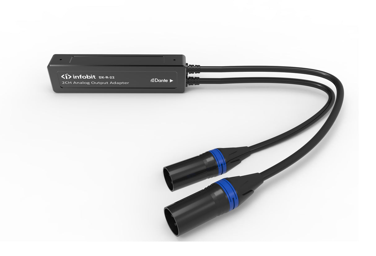 iTrans DX-R-22 2ch Dante į XLR analoginį imtuvą