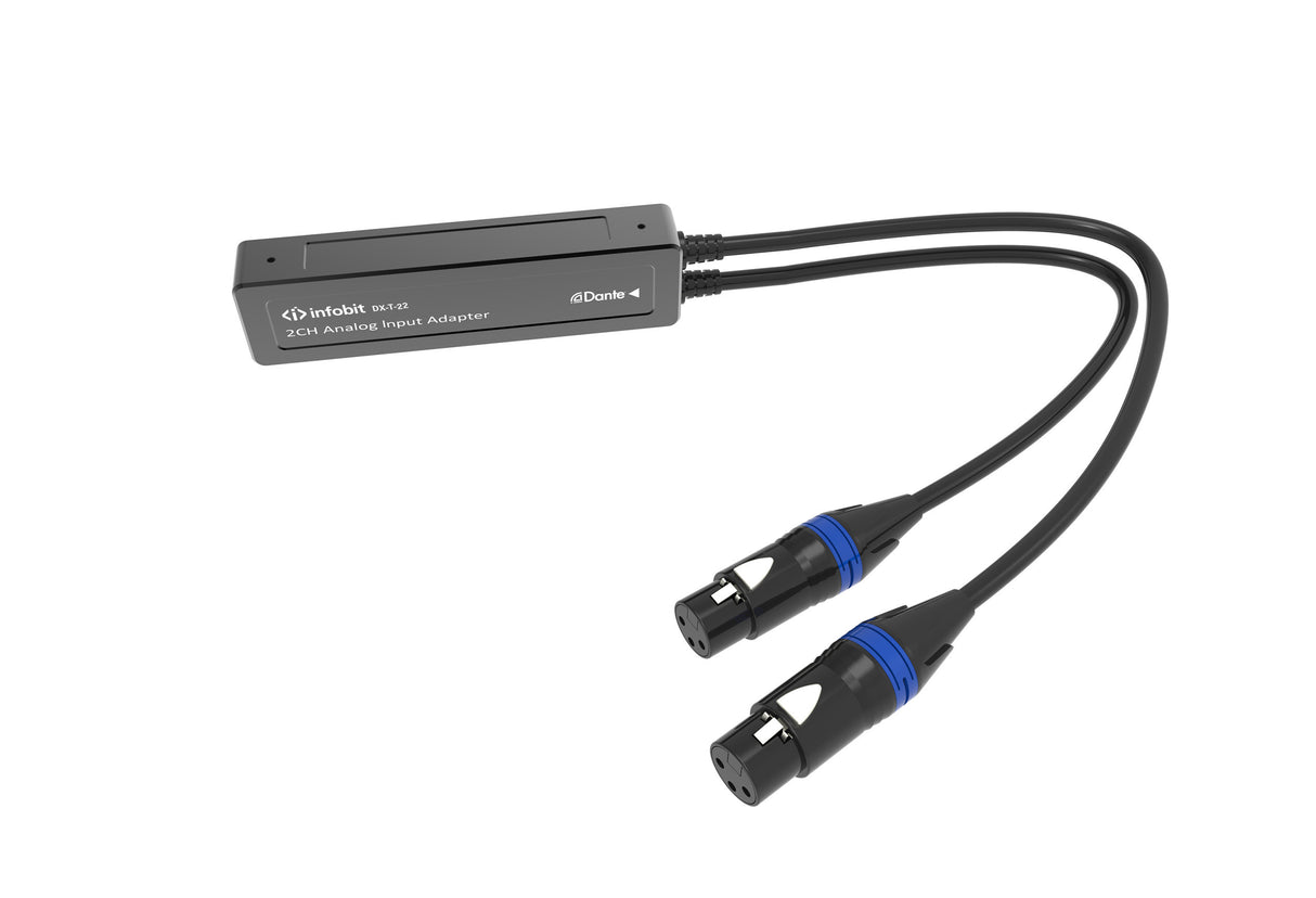iTrans DX-T-22 2ch XLR į Dante analoginis siųstuvas