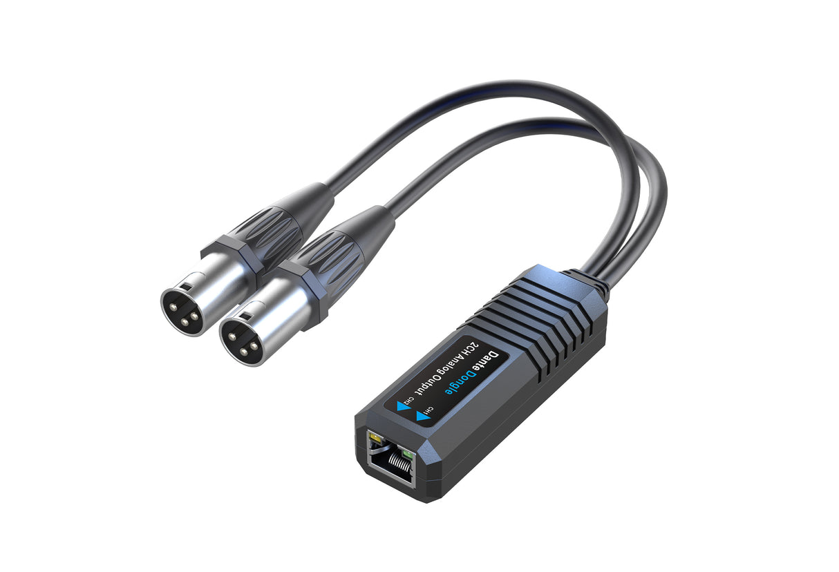 iTrans DX2-R-22 2CH Dante į XLR analoginis imtuvas