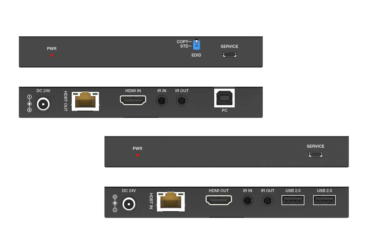 iTrans E150U2 HDMI 4K60 over HDBaseT ilgintuvai (Tx ir Rx), 150m 1080p, 120m 4K/60Hz, USB 2.0