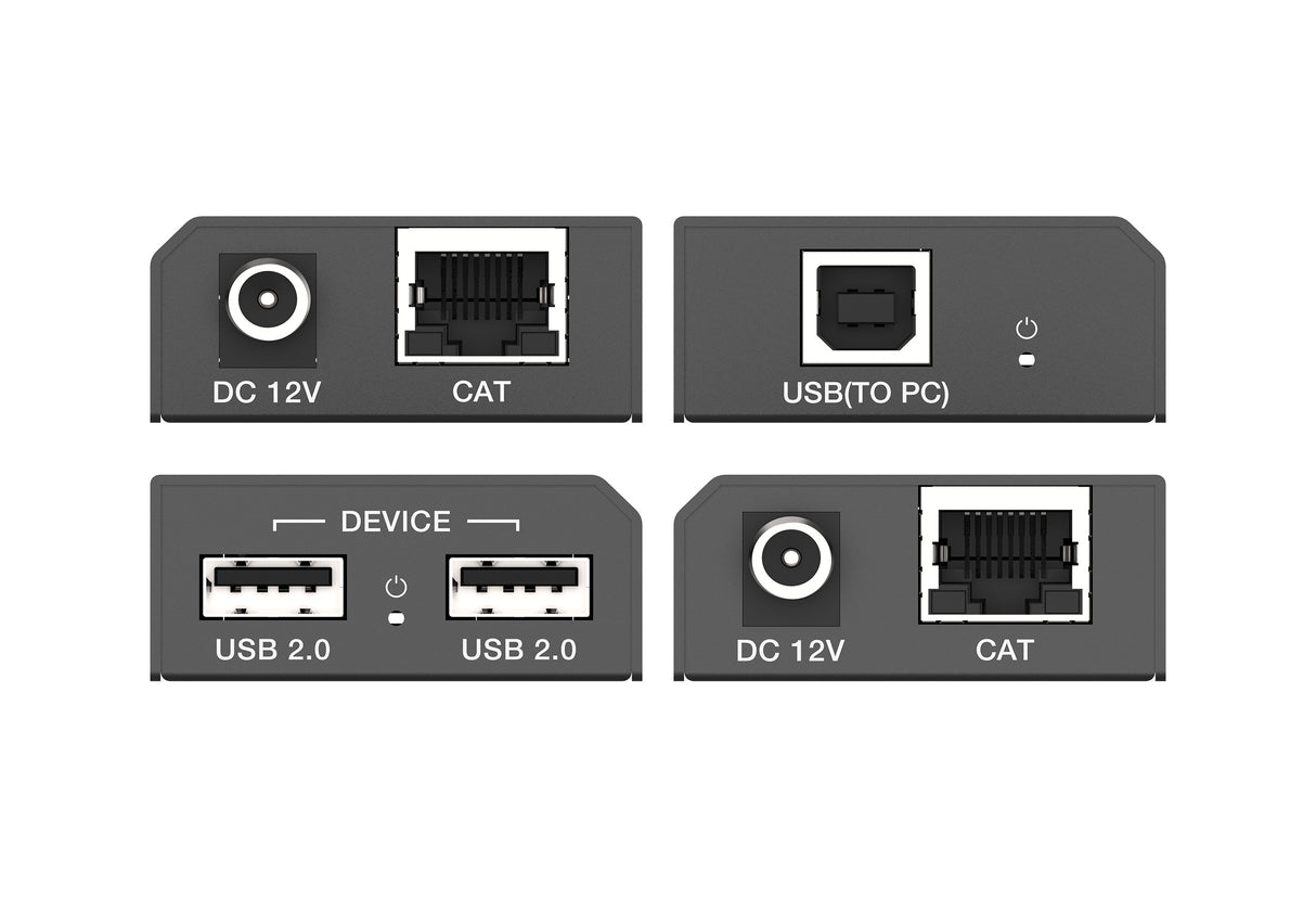 iTrans USB2-TR100 USB 2.0 ilgintuvas, USB 2.0 480Mbps, 100m, juodas