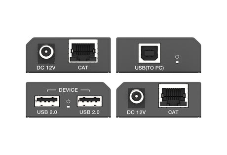 iTrans USB2-TR100 USB 2.0 ilgintuvas, USB 2.0 480Mbps, 100m, juodas