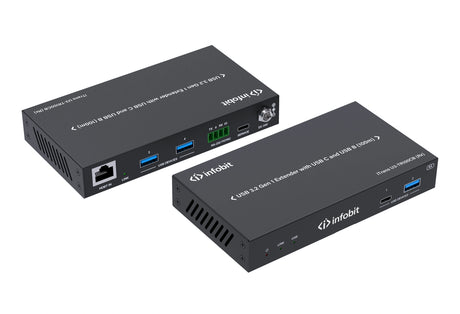 iTrans U3-TR100CB USB 3.2 Gen 1 ilgintuvas su USB-C ir USB-B, 100m