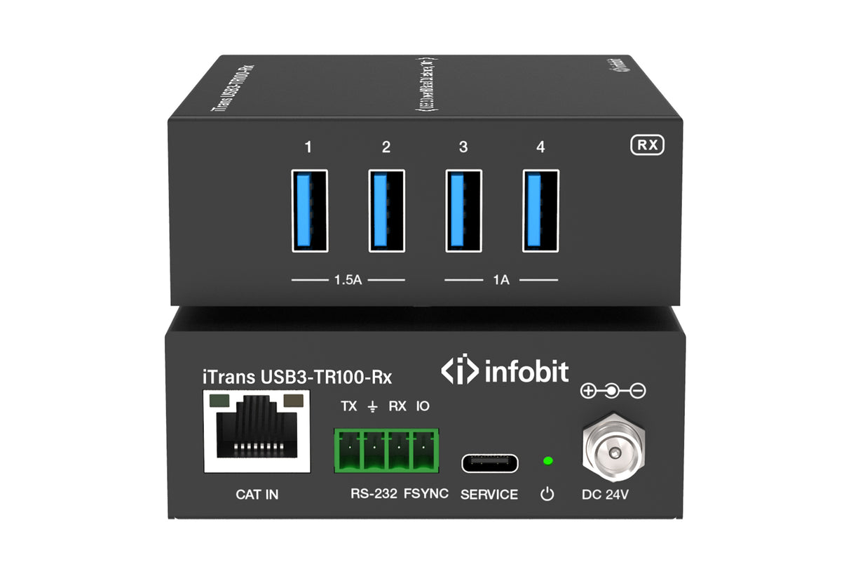 iTrans USB3-TR100 iTrans USB 3.0 per HDBaseT 3.0 ilgintuvas (Tx + Rx), 100 metrų