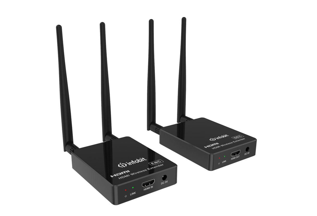 iTrans W100 HDMI 1080P belaidžiai ilgintuvai (Tx ir Rx), su vienpusiu IR, 100m