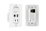 iTrans WP70B 4K60 HDBaseT sieninis ilgintuvas su USB B/ USB C/ HDMI, 70m, balta
