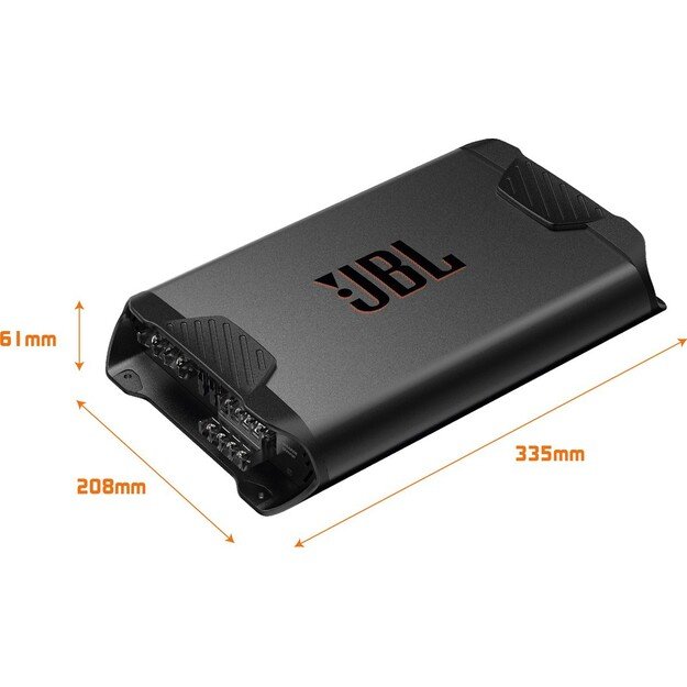 JBL Concert A704, automobilis garso stiprintuvas- matmenys