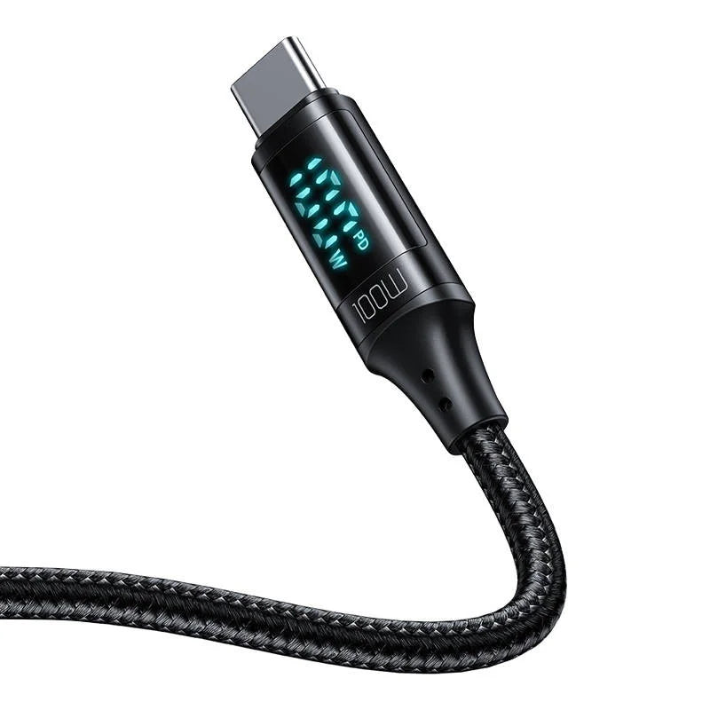 Mcdodo CA-1100, USB-C kabelis (100 W, 1,2 m, juodas)