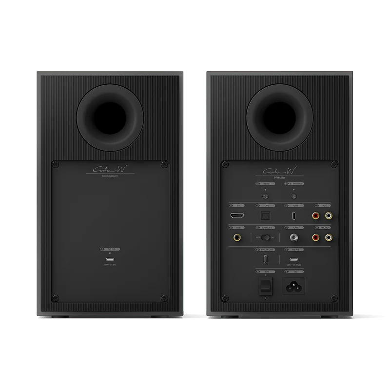 KEF Coda W, aktyvios belaidės lentyninės garso kolonėlės