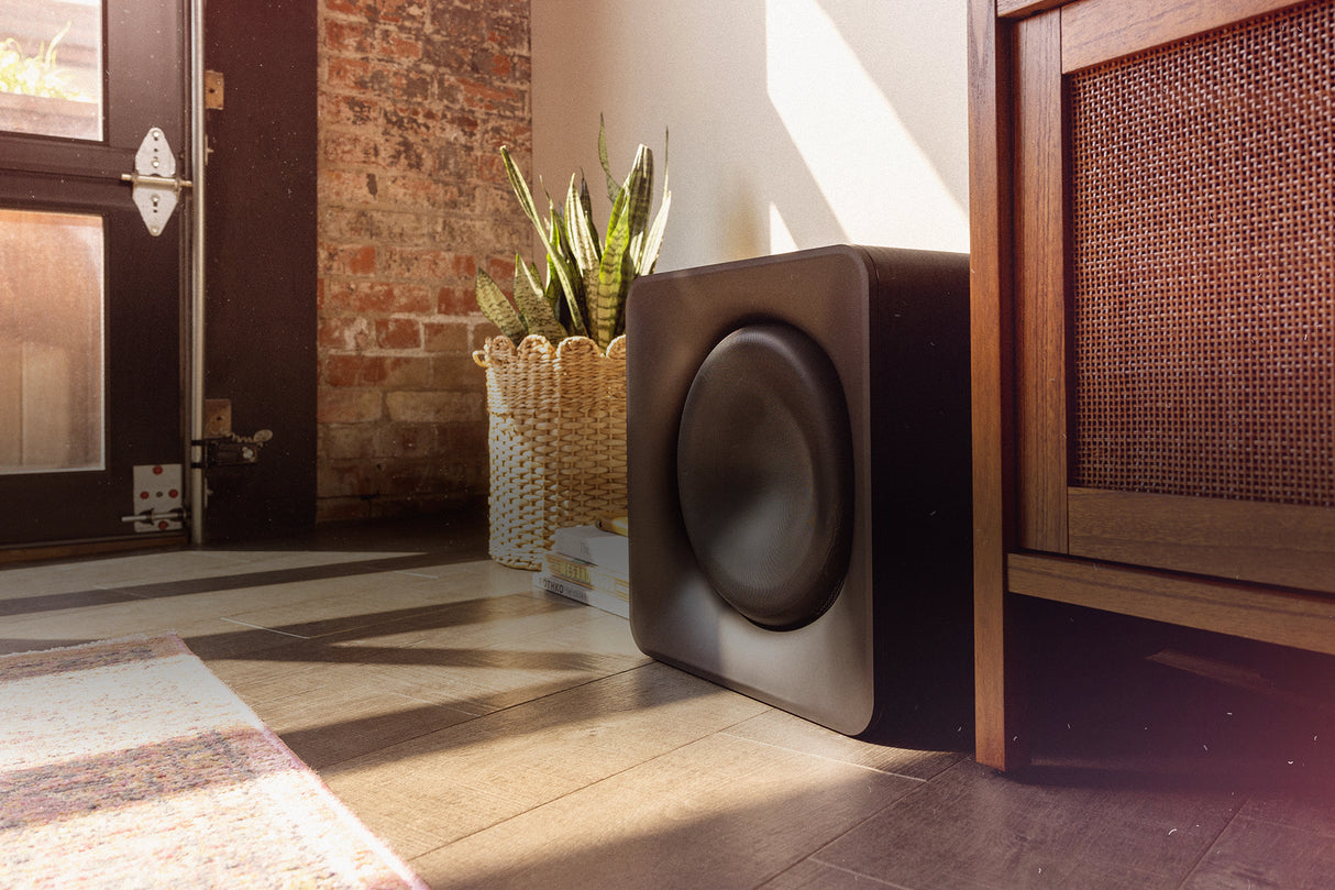 Klipsch Flexus Sub 200, belaidė žemų dažnių garso kolonėlė