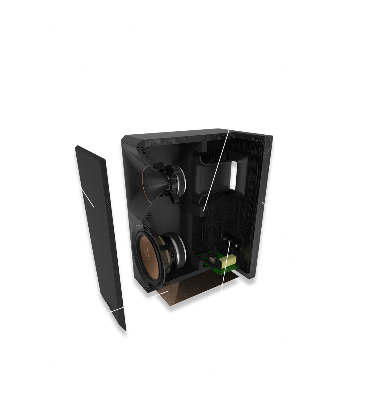 Klipsch RP-500M II, lentyninės garso kolonėlės