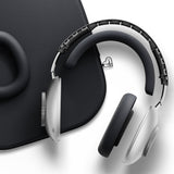 Loewe Leo, belaidės Over-Ear tipo ausinės su ANC - Sidabrinės ausinės su juodu dėklu