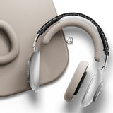 Loewe Leo, belaidės Over-Ear tipo ausinės su ANC - Sidabriniai ausinių mygtukai, širdelės formos pakabukas