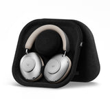 Loewe Leo, belaidės Over-Ear tipo ausinės su ANC - Sidabrinės ausinės su dėklu ir logotipu