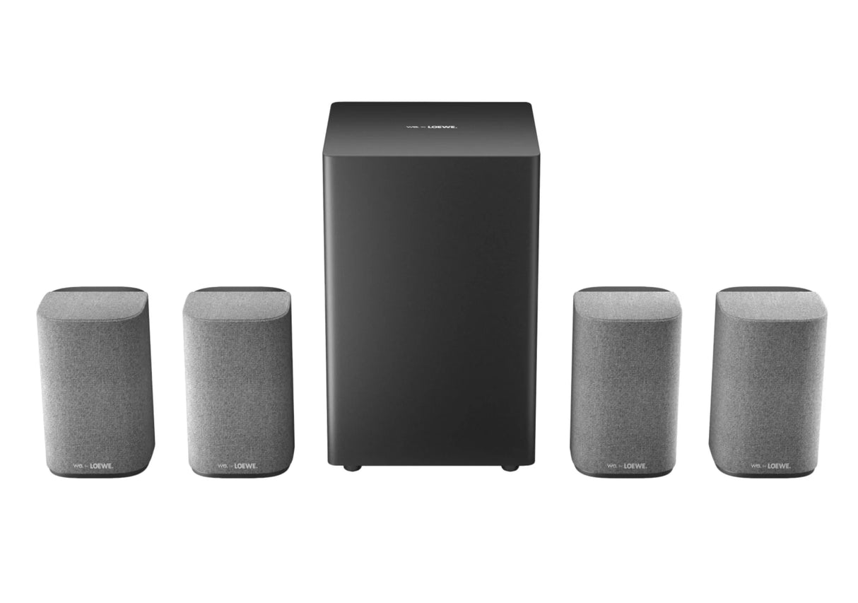 Loewe We. BOOST, belaidė 4.1.2 Dolby Atmos namų kino sistema