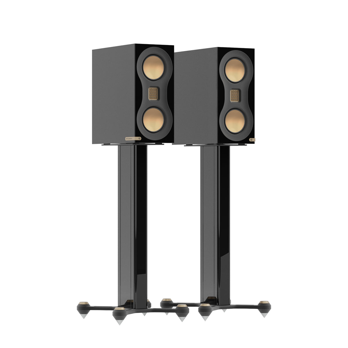 Monitor Audio Studio 89, lentyninės garso kolonėlės su stovu