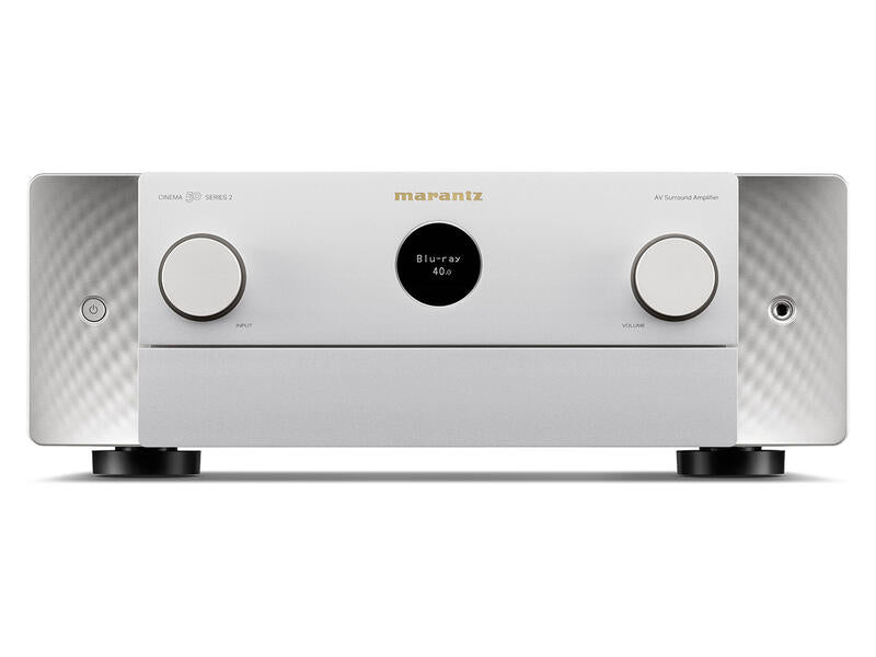 Marantz CINEMA 50 S2 (SERIES 2), 9.4 kanalų namų kino stiprintuvas - Balta priekinė panelė, apvalus ekranas