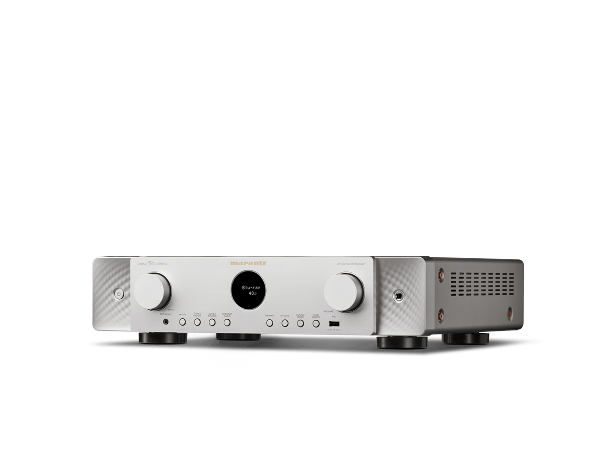 Marantz CINEMA 70s S2 (SERIES 2), 7.2 kanalų namų kino stiprintuvas - Priekinis skydelis su mygtukais ir ekranu