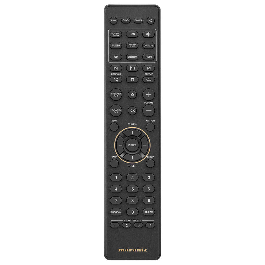 Marantz MCR 60n DAB, tinklo grotuvas su CD grotuvu ir stiprintuvu - Pultelis su mygtukais ir skaičiais