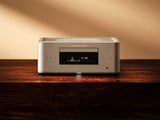 Marantz MCR 60n DAB, tinklo grotuvas su CD grotuvu ir stiprintuvu - Sidabrinis korpusas, juodas ekranas, mygtukai apačioje