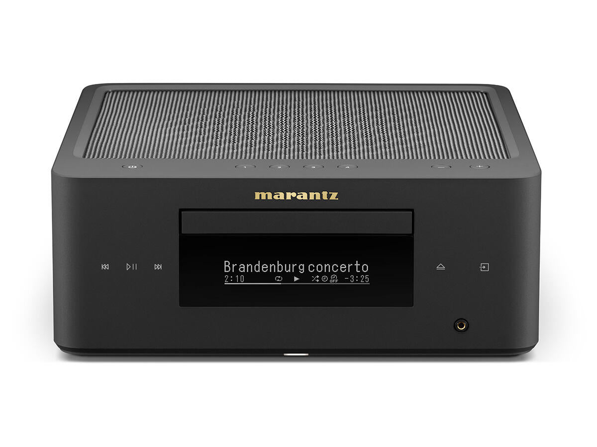 Marantz MCR 60n DAB, tinklo grotuvas su CD grotuvu ir stiprintuvu - Juodas grotuvas su sidabriniais mygtukais viršuje