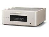 Marantz MCR 60n DAB, tinklo grotuvas su CD grotuvu ir stiprintuvu - Sidabrinis priekis, juodas ekranas, mygtukai, jungtis