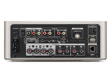 Marantz MCR 60n DAB, tinklo grotuvas su CD grotuvu ir stiprintuvu - Galinė panelė su daugybe jungčių ir laidų prijungimo taškų