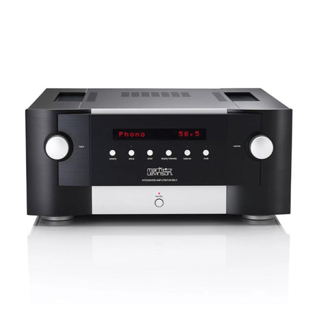 Mark Levinson No 585.5, integruotas stiprintuvas - priekinė panelė su mygtukais ir ekranu