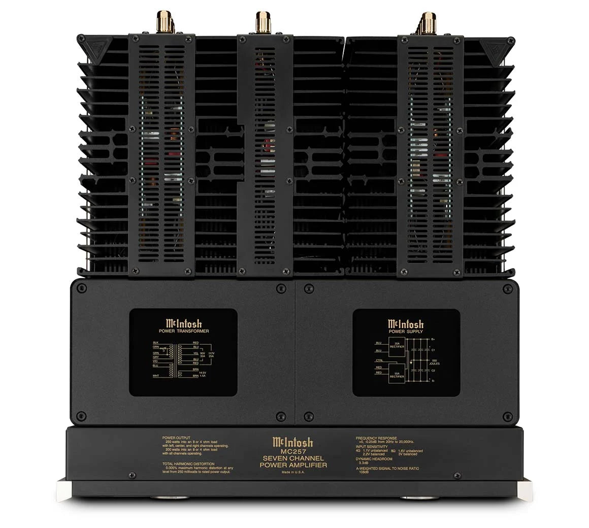 McIntosh MC257,  7-ių kanalų tranzistorinis galios stiprintuvas