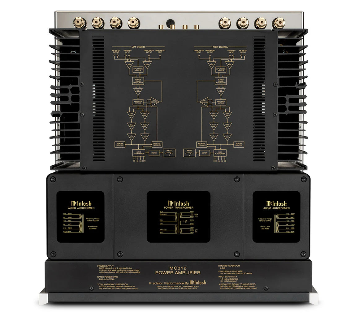 McIntosh MC312, 2-ių kanalų tranzistorinis galios stiprintuvas