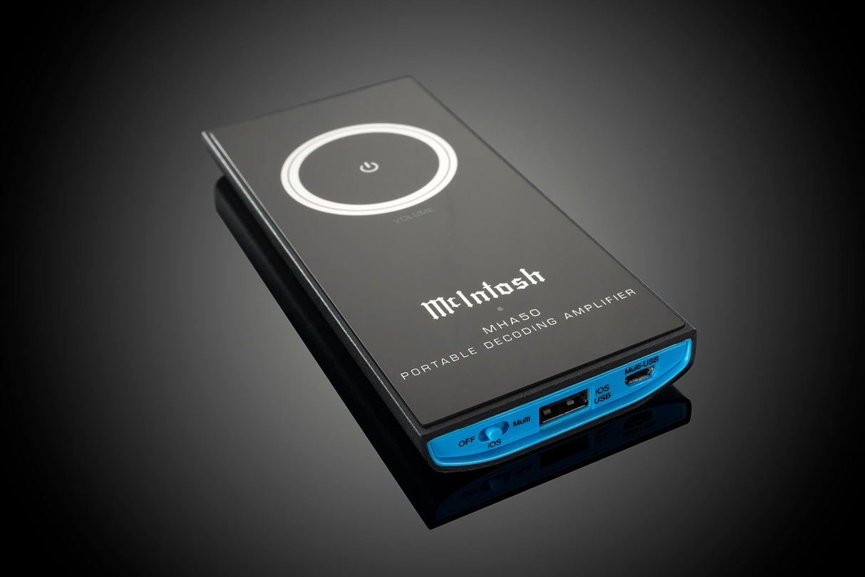 McIntosh MHA50, nešiojamas ausinių stiprintuvas su DAC