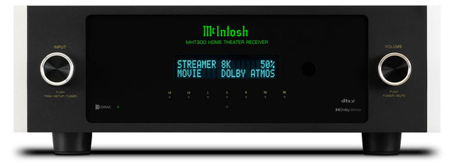 McIntosh MHT300, 7.2 kanalo namų kino stiprintuvas su Dolby Atmos, DTS:X, 150W į 4 omus, 120W į 8 omus
