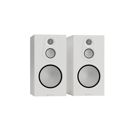 Monitor Audio Silver 100 8G, lentyninės garso kolonėlės - Baltos kolonėlės iš kampo