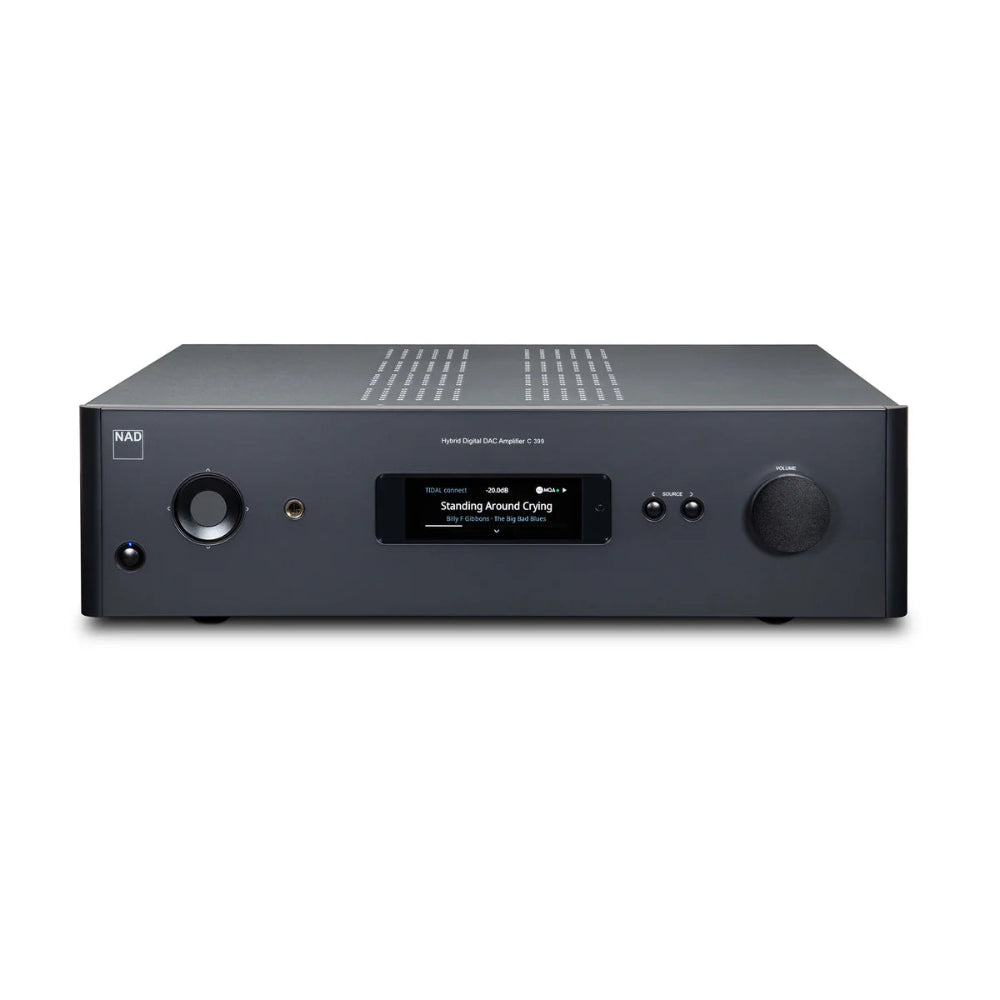 NAD C 399, stereo stiprintuvas su DAC, HDMI eARC ir BluOS palaikymu