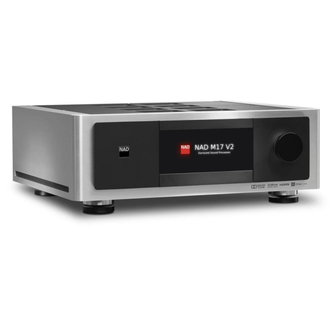 NAD M17 V2i, pradinis namų kino stiprintuvas su procesoriumi