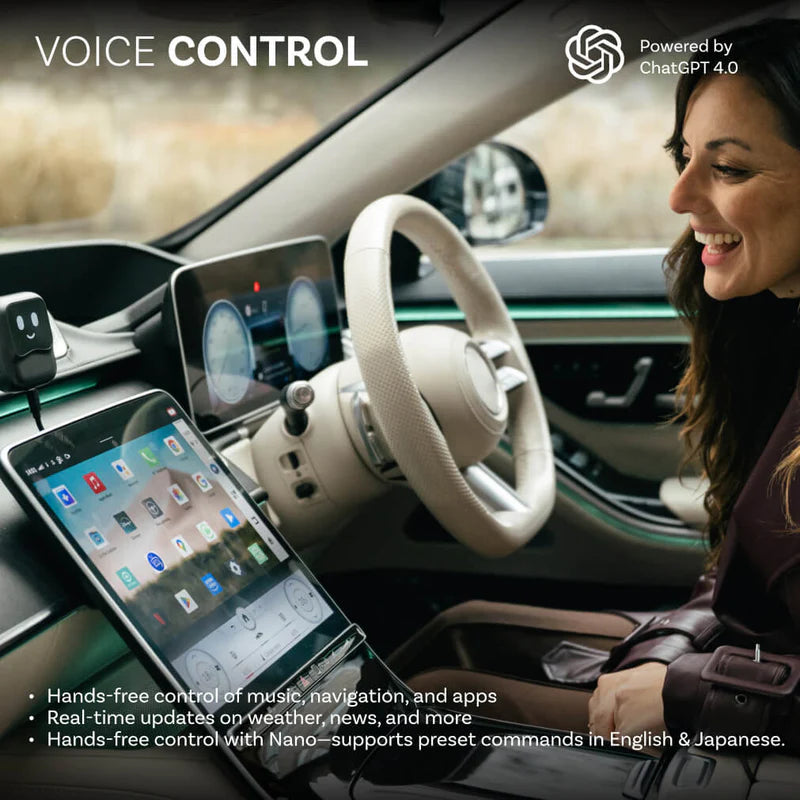 Ottocast NanoAI, AI multimedijos sistema automobiliui (8GB+128GB, Android 13)