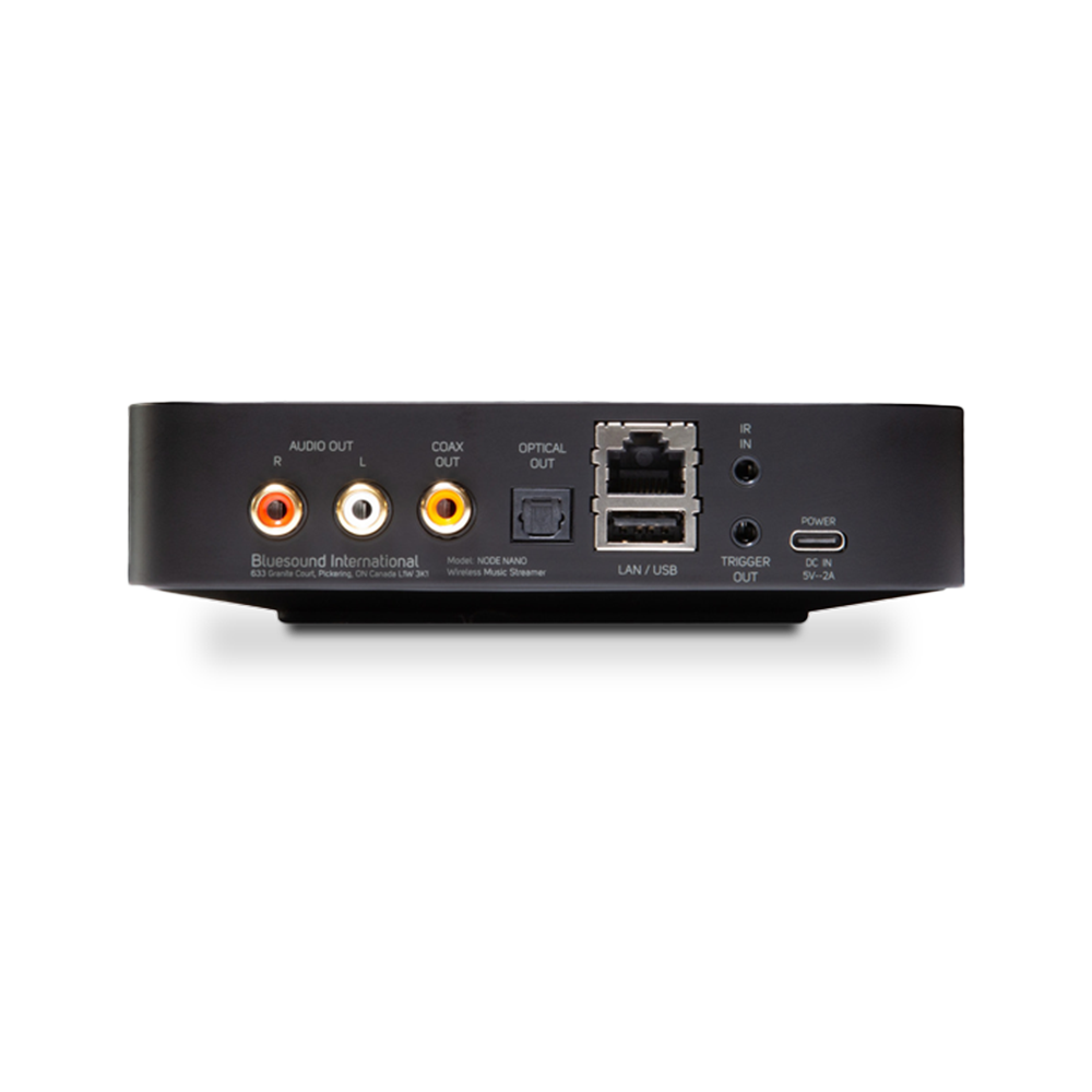 Bluesound NODE NANO, belaidis Multi-Room tinklo grotuvas