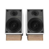 Onkyo GX-10DB, aktyvios lentyninės garso kolonėlės - Mediniai stovai po kolonėlėmis