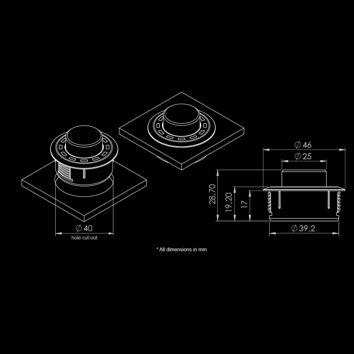 HELIX Conductor - detalus brėžinys su matmenimis