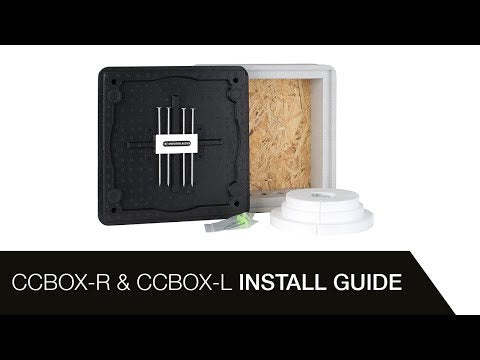 CCBOX-R & CCBOX-L In-Ceiling dėžė instaliacijai kolonėlių