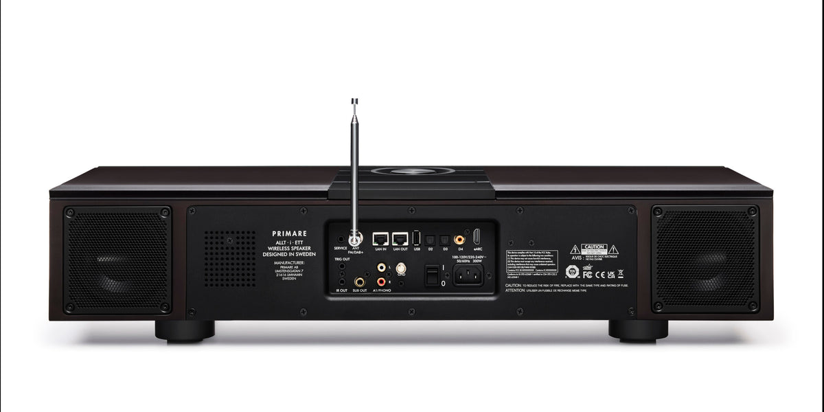 Primare Allt-i-Ett, aktyvi belaidė Hi-Fi garso sistema, 300 W